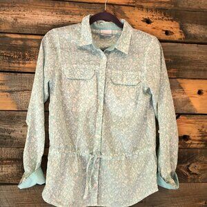 Columbia button-down blouse top